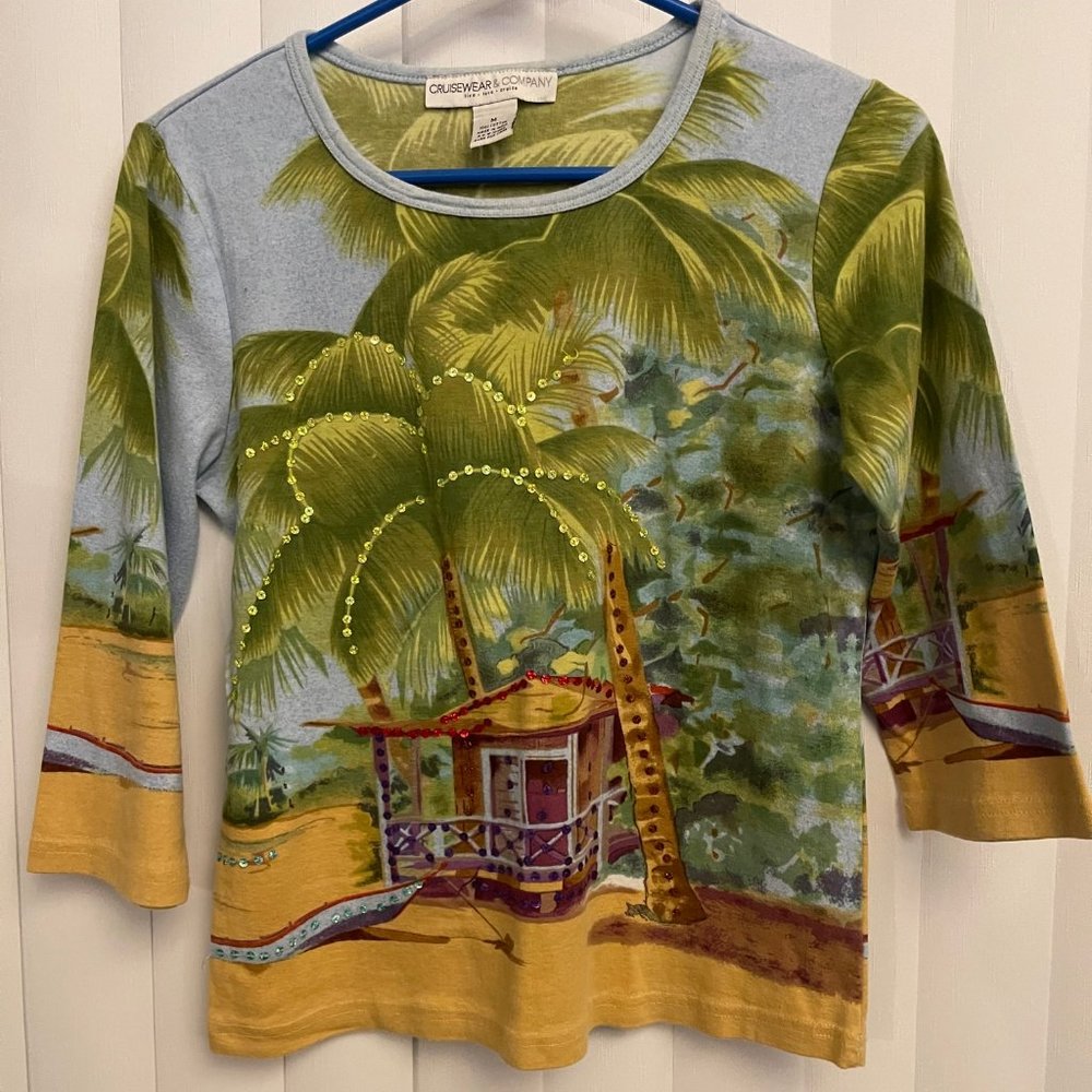 Cruisewear & Co  Embellished Shirt      Size M